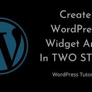 How To Create WordPress Widgets Area In TWO STEPS Only Tutorial For Beginners Tutorial 10