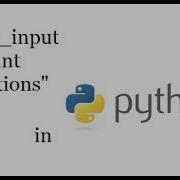 Python LS 3 Raw Input Print In HINDI