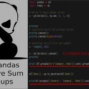 Python Cumulative Sum Per Group With Pandas