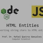 HTML Entities Converting String Chars To HTML Entities