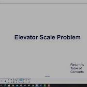 Elevator Scale Problem