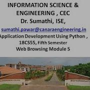 VTU PYTHON 18CS55 M5 L1 Web Browsing