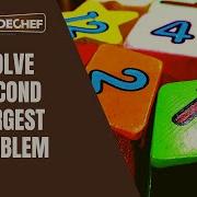 Second Largest CodeChef Problem Solved Python