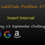 Insert Interval September LeetCode Challenge Day 13