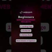Beginniners Web Development Projects CodeMarch