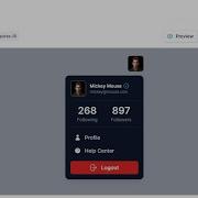 Profile Dropdown Component Using Tailwind CSS Code Snippet