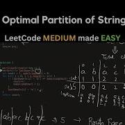 2405 Optimal Partition Of String LeetCode Daily Challenge LeetCode POTD