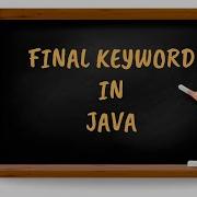 Final Keyword In Java Java Tutorial For Beginners In Tamil