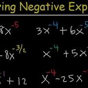 How To Factor Trinomials With Negative Exponents