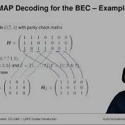Lecture Channel Coding Graph Based Codes Chapter 3 Vid 2 MAP And ML Decoding And The BEC