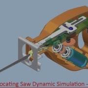 Reciprocating Saw Dynamic Simulation Part 2 Autodesk Inventor Video Tutorial