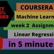 Coursera Machine Learning Week 2 Assignment Linear Regression Ex 1 In 5 Minutes