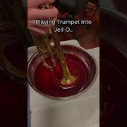 Playing Trumpet Into Jello