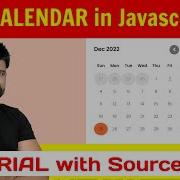 EP 70 Javascript Live Calendar Tutorial With Source Code