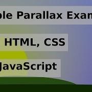 Simple Parallax Example Using HTML CSS And JavaScript On Scroll