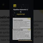 Pipeline Operator In JavaScript Syntax Examples JavaScript Coding Programming JsOperators