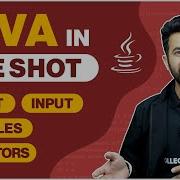 Java In One Shot Revision 1 Output Input Variables Operators Java Course