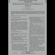 Writing A Review Article Beginners Guide Bhuneshwarbehra01