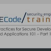 SAFECode Basic Practices For Secure Development Of Cloud Applications 101 Part 1