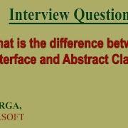 Difference Between Interface And Absract Class
