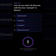 How Do You Select All Elements With The Class Example In JQuery