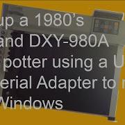 Set Up A Vintage Roland DXY 980A Pen Plotter Using A USB To Serial Port Adapter To Run On Windows
