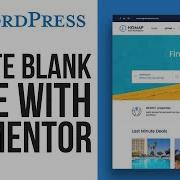 How To Create A Blank Page On Wordpress Using Elementor 2025