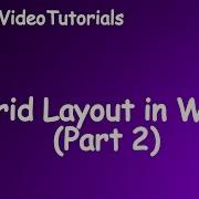 Windows Presentation Foundation WPF Grid Layout Control Part 2