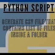 Python Script To Get File Names