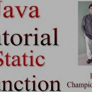 Learn Java Tutorial 14 Static Function With Example