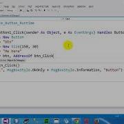 How To Create Button At Runtime In VB NET 2012