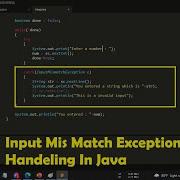 Input Mis Match Exception Handeling In Java Bangla