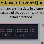 Top 75 Tricky Java What Happens If A Class Implements Two Interfaces With Same Default Method