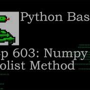 Python Basics Tutorial Numpy Array Tolist Method