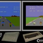Atari 8 Bit Vs C64 SPEED KING Side By Side Comparison