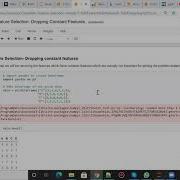 Tutorial 1 Feature Selection How To Drop Constant Features Using Variance Threshold