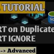 05 SQL Tables Insert On Duplicate Key And Insert Ignore Statements Copy Data Within Tables