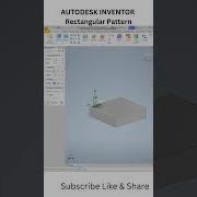 Rectangular Pattern AUTODESK INVENTOR Autodeskinventor Autodesk Cadtutorials