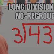 Long Division With No Regrouping