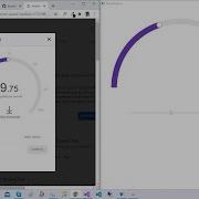 Google Internet Speed Test UI Inspired Gauge Control C WPF UWP XAML