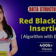5 17 Red Black Tree Insertion Insertion Algorithm Data Structure Tutorials
