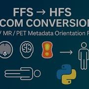 FFS HFS DICOM Conversion Standardize CT MR PET Orientation With Python