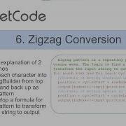 LeetCode 6 Zigzag Conversion