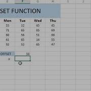 What Is Offset In Excel Offset Function In Excel Offset