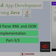 Android Parse XML And JSON 3 3 Android App Development Android Studio Tutorial VTU MAD Lab