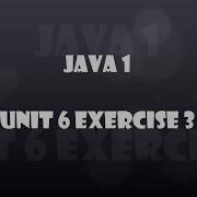 TCH321 Java Unit 6 Exercise 3