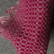 Drape Of Overshot Patterned Doubleweave