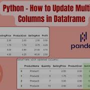 Python How To Update Multiple Columns In Dataframe
