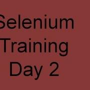 Selenium Training Day 2