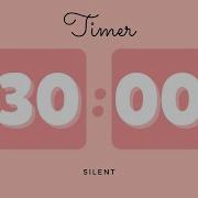 30 Minutes Silent Timer With Cute Ending Alarm Pastel Red Timer